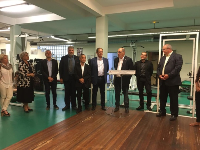 Inauguration de la salle d'haltérophilie "Charles LARGET" à Rueil-Malmaison