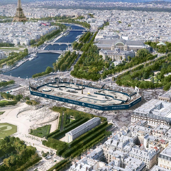 Stade urbain de la Concorde. Crédits : Paris 2024 Stade urbain de la Concorde. Crédits : Paris 2024