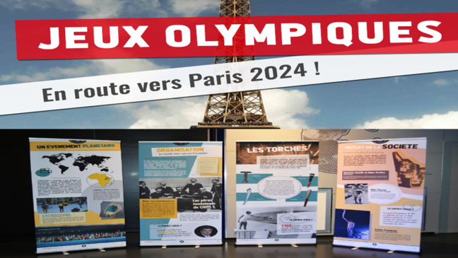 Notre Exposition itinérante - "Jeux Olympiques - En route vers Paris 2024 !" Notre Exposition itinérante - "Jeux Olympiques - En route vers Paris 2024 !"