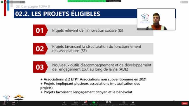 Retour sur le Mardi du CRIB - Lancement des campagnes FDVA - 18 janv 2022 Retour sur le Mardi du CRIB - Lancement des campagnes FDVA - 18 janv 2022