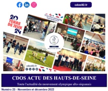 CDOS Actu des Hauts-de-Seine - Numéro 23 - Novembre et décembre 2022 CDOS Actu des Hauts-de-Seine - Numéro 23 - Novembre et décembre 2022