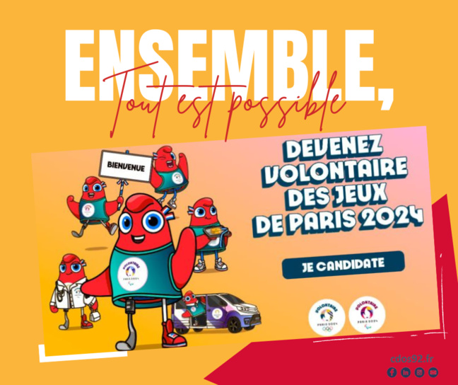 Devenir volontaire des Jeux de Paris 2024 Devenir volontaire des Jeux de Paris 2024