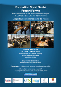 Formation Prescri'Forme - session mars 2024