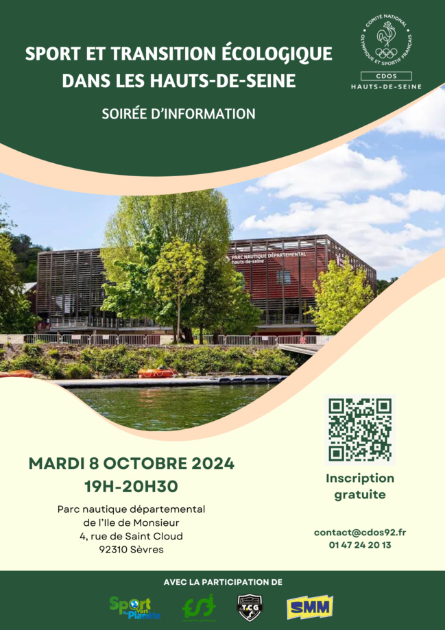 Soirée d'information : Sport et transition écologique dans les Hauts-de-Seine Soirée d'information : Sport et transition écologique dans les Hauts-de-Seine