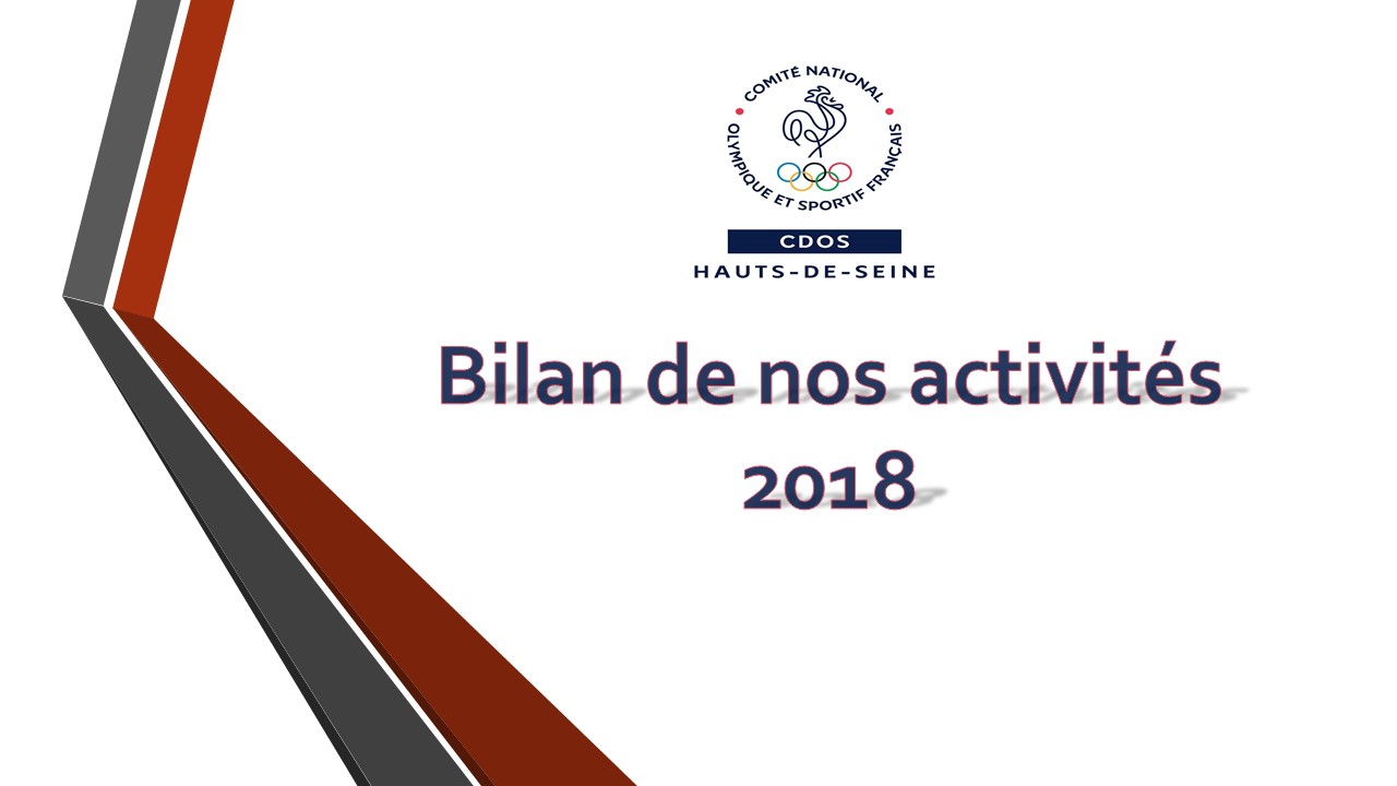 Bilan des activités de l’année 2018 du CDOS 92