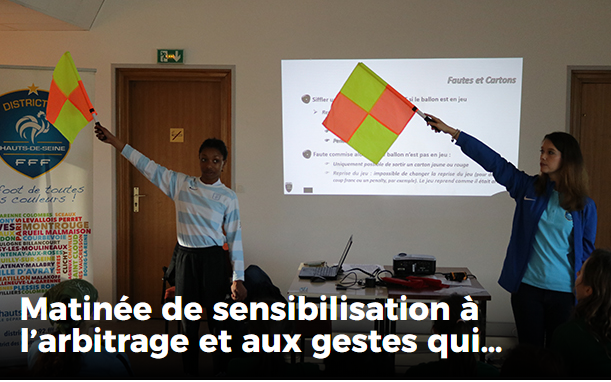 Matinée de sensibilisation à l'arbitrage et aux gestes qui sauvent Matinée de sensibilisation à l'arbitrage et aux gestes qui sauvent