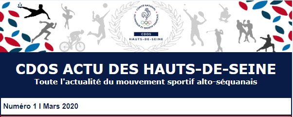 Le 1er numéro du CDOS Actu des Hauts-de-Seine est enfin disponible !