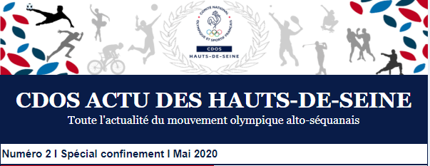 Le 2ème numéro du CDOS Actu des Hauts-de-Seine - Spécial confinement - mai 2020