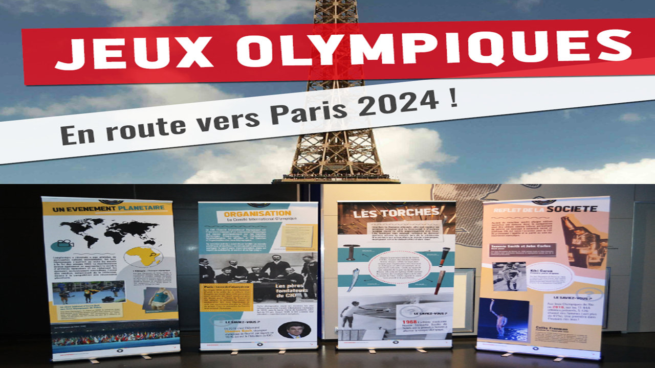 Notre Exposition itinérante - "Jeux Olympiques - En route vers Paris 2024 !" Notre Exposition itinérante - "Jeux Olympiques - En route vers Paris 2024 !"