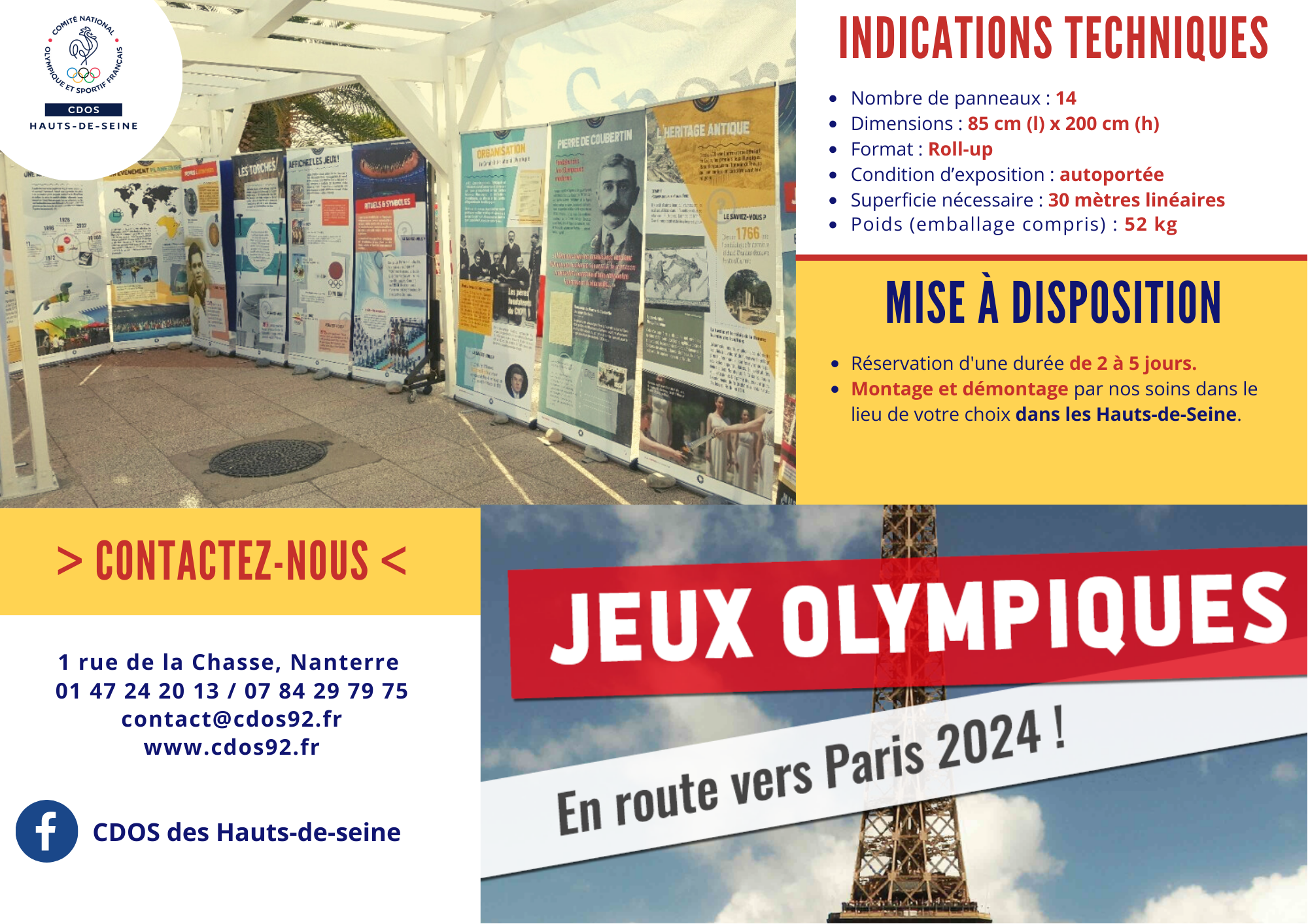 Notre Exposition itinérante - "Jeux Olympiques - En route vers Paris 2024 !"