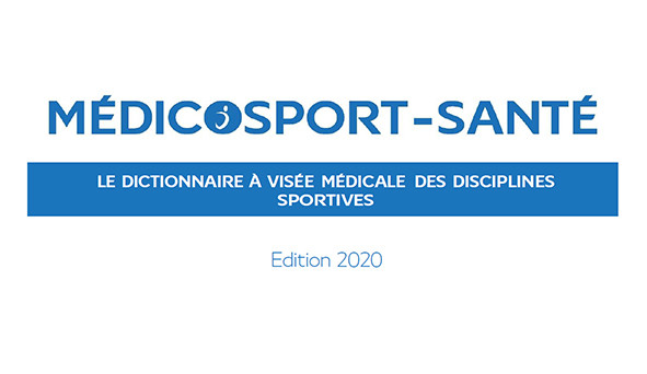 Sport sur prescription médicale : publication du Médicosport-santé 2020