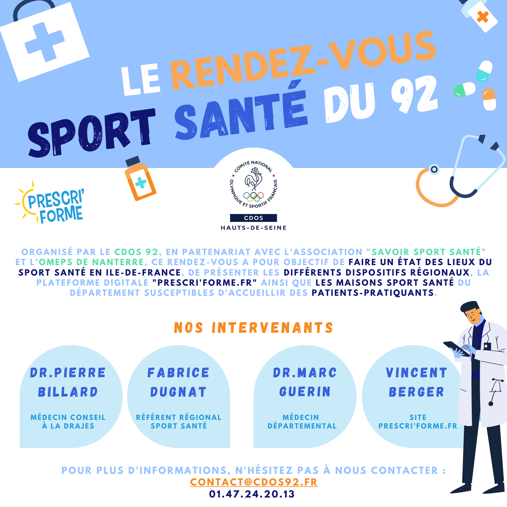 Le Rendez-vous Sport Santé du 92 - Mardi 4 mai à 9h en direct sur Be Sport !