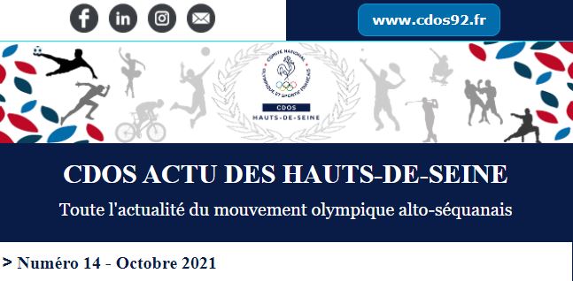 CDOS ACTU DES HAUTS-DE-SEINE - NUMÉRO 14 - Octobre 2021