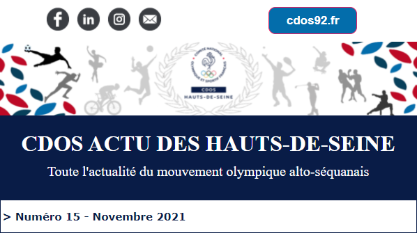 CDOS Actu des Hauts-de-Seine - n°15 - Novembre 2021