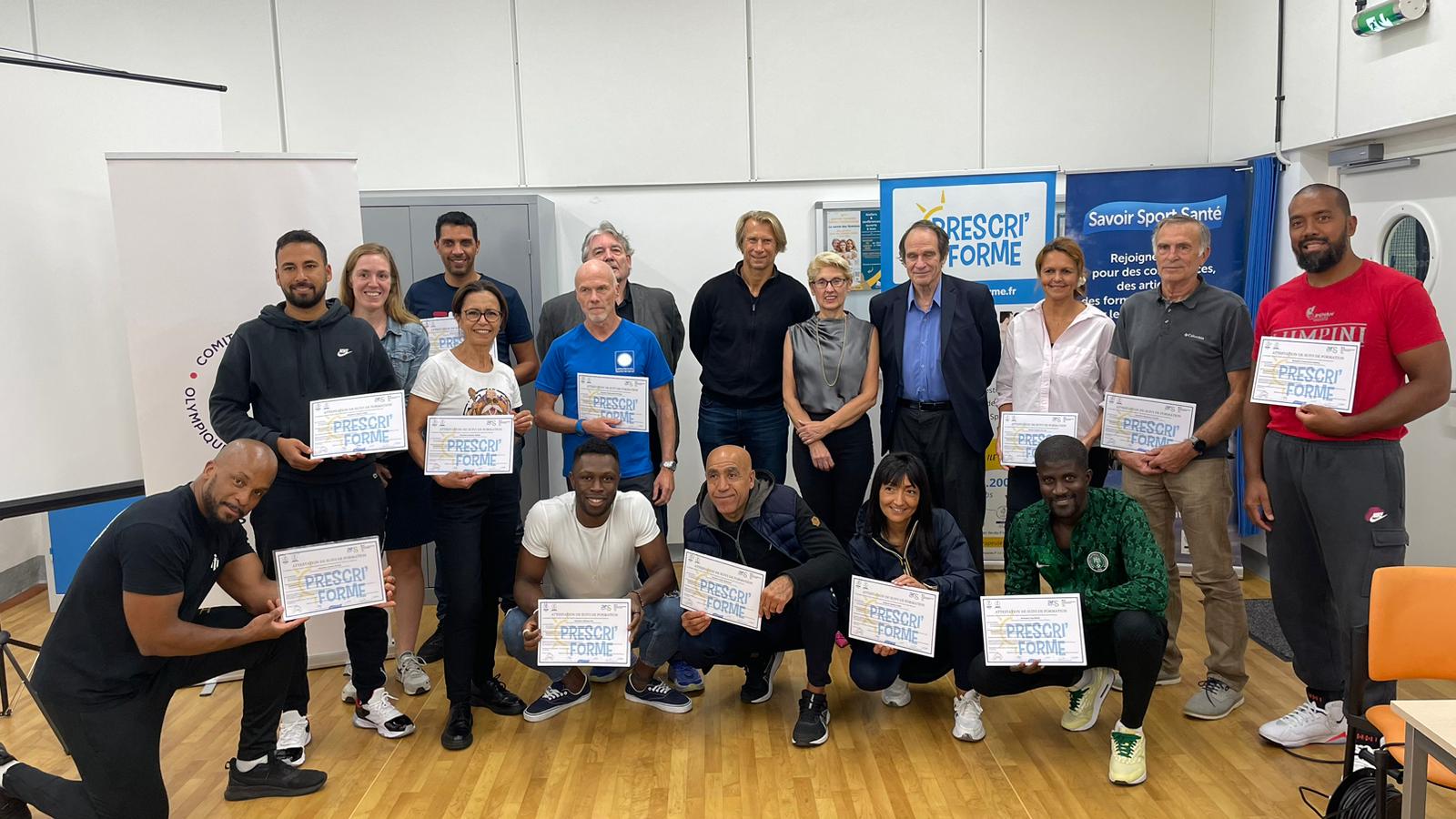 Remise des attestations de formation Sport Santé Prescri’Forme de la session de juin-juillet 2023