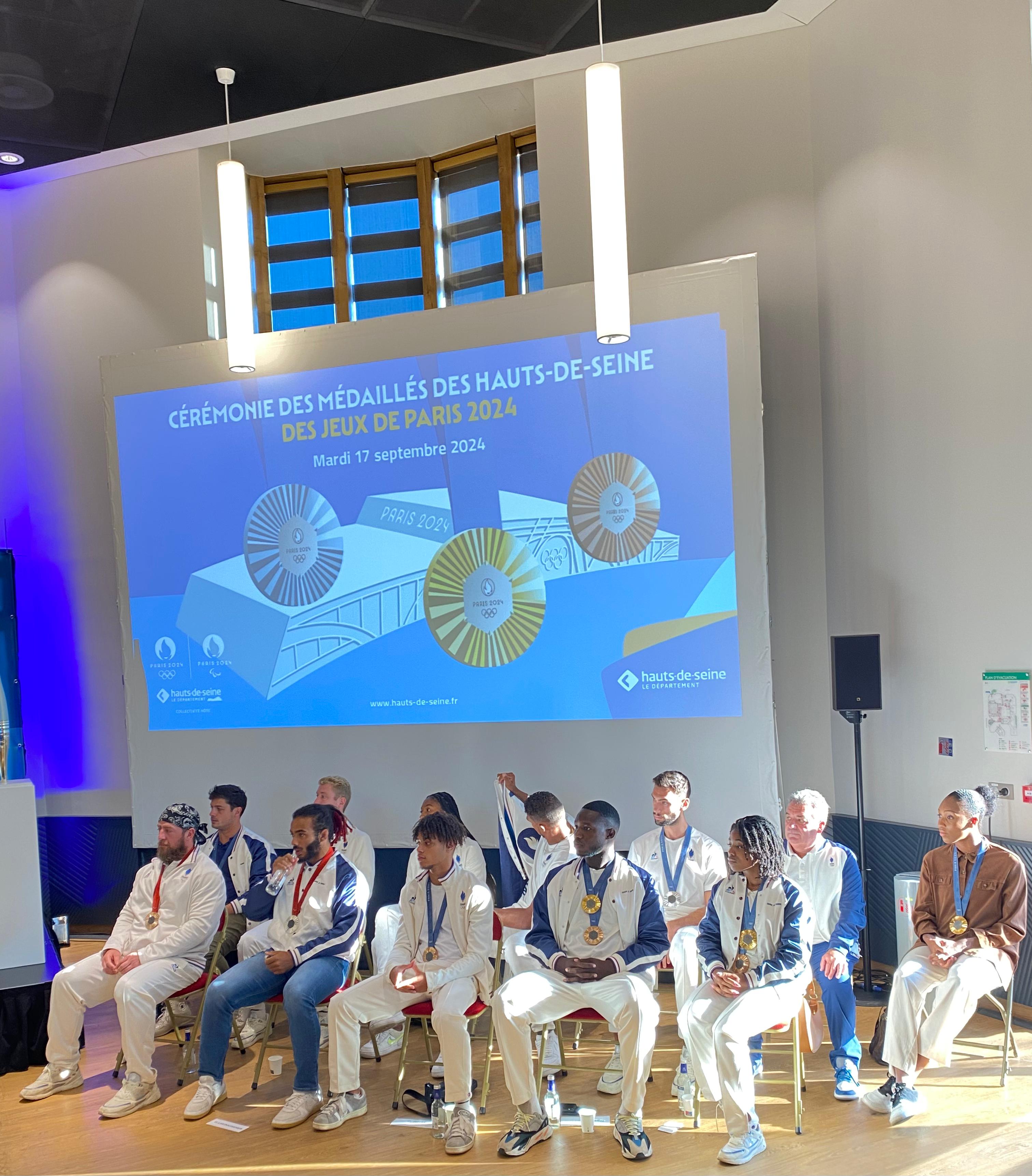 Le conseil départemental des Hauts-de-Seine célèbre ses médaillés olympiques et paralympiques Le conseil départemental des Hauts-de-Seine célèbre ses médaillés olympiques et paralympiques