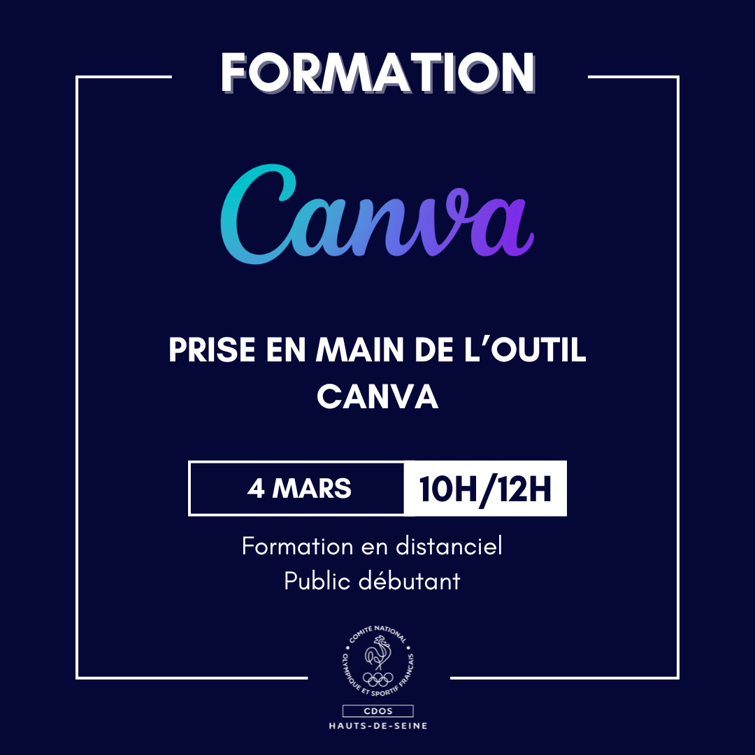 Formations du CDOS 92 - Session mars 2025 Formations du CDOS 92 - Session mars 2025