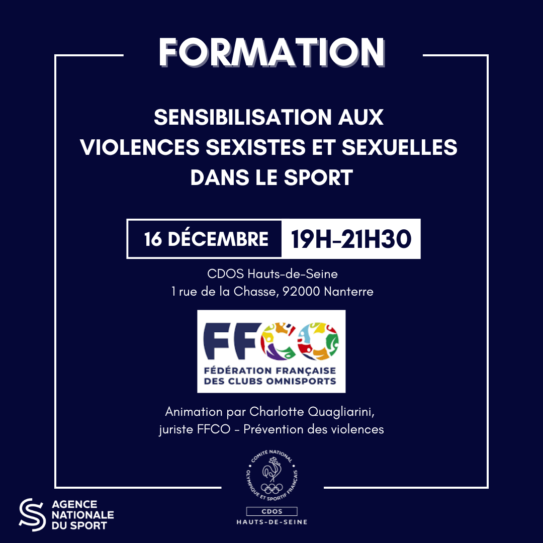 Nouvelle session de formation du CDOS 92 - Décembre 2025