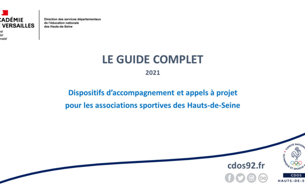 Dispositifs de soutien aux associations sportives des Hauts-de-Seine - Le Guide complet 2021